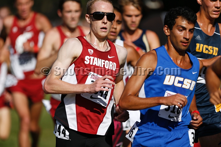 2014StanfordCollMen-108.JPG - College race at the 2014 Stanford Cross Country Invitational, September 27, Stanford Golf Course, Stanford, California.